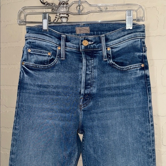 MOTHER The Tomcat Fray Ankle Jeans on the road button fly stretch - Picture 4 of 12